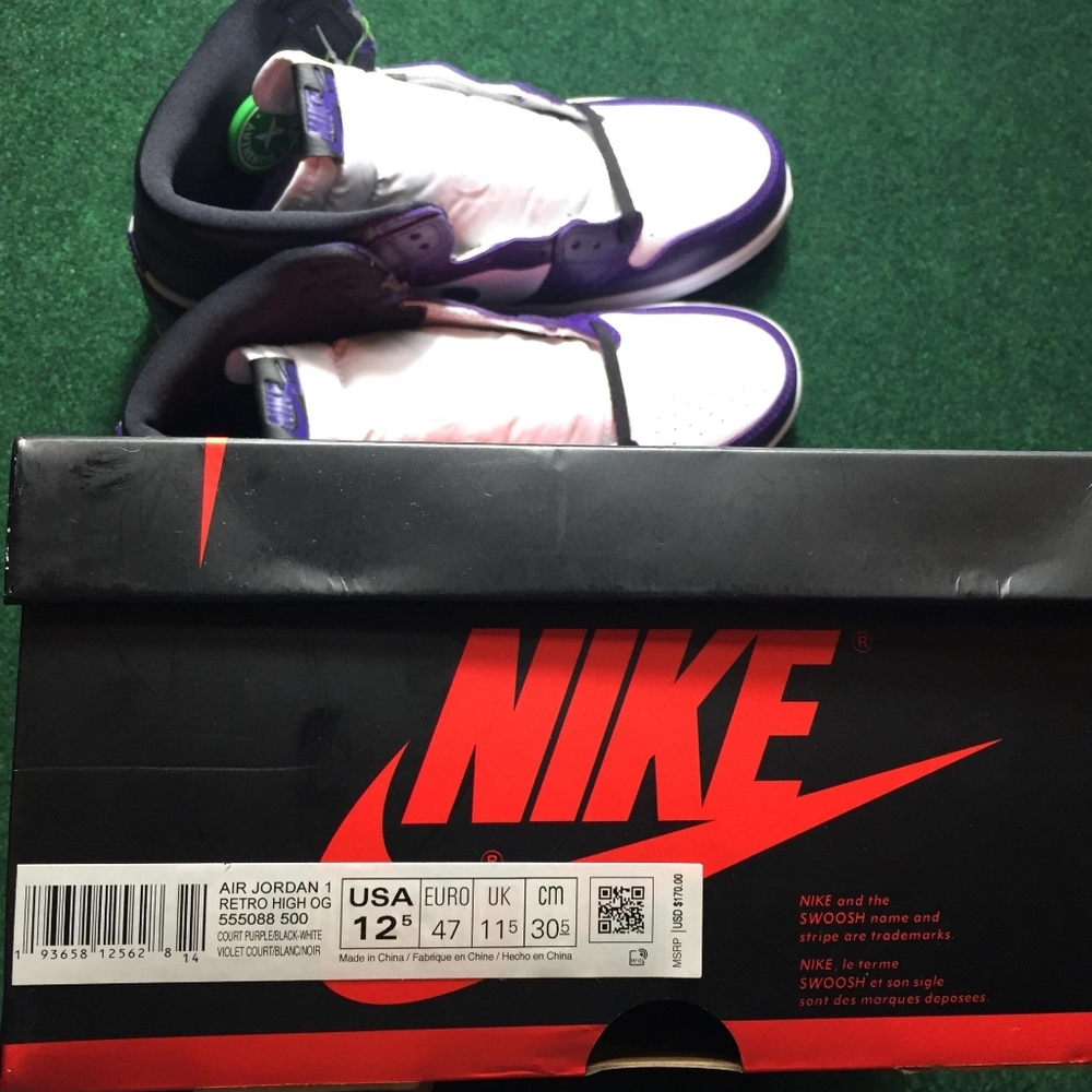 NWB Jordan 1 Retro High Court Purple - Picture 7 of 11